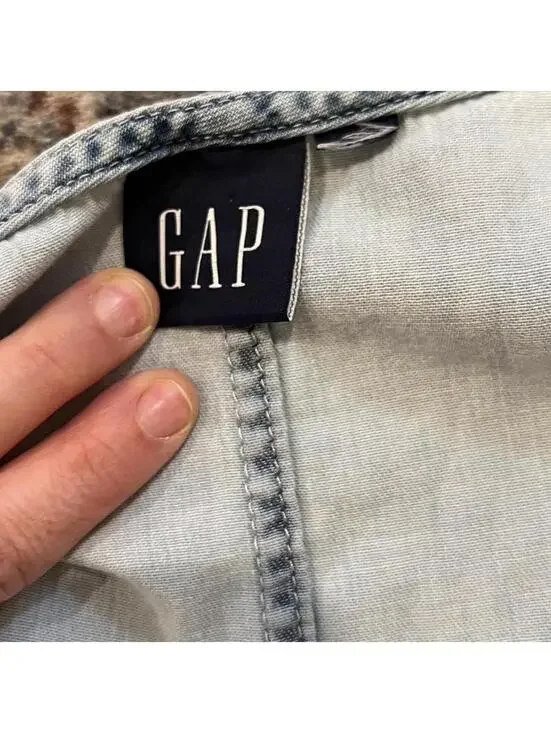 Vintage Y2K GAP Chambray Babydoll Dress - Picture 4 of 8